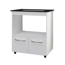 Ver imagem 3 de Balcão Gabinete de Cozinha para Fogão Cooktop e Forno Micro-ondas Elisa Branco Moblis