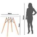 Ver imagem 4 de Mesa de Jantar Redondo 90cm Eiffel Charles Eames Wood Tampo MDF