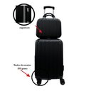Ver imagem 2 de Kit Viagem Mala Bordo + Frasqueira Viagem Preto - Pp