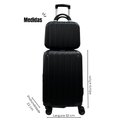 Ver imagem 3 de Kit Viagem Mala Bordo + Frasqueira Viagem Preto - Pp