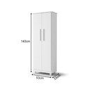Ver imagem 4 de Armário Multiuso Organizador Compacto para Lavanderia Escritório Cozinha e Apartamento Branco