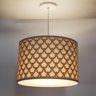Luminaria de Teto Pendente Recorte Trama 40x25cm - 1
