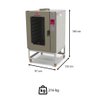 Forno Turbo Industrial Progás Prp-8000 e Style com Vapor Elétrico 220v com Base P/8 Esteiras - 3