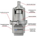 Ver imagem 4 de Bomba Sapo Submersível Vipo 800 - 0,5 Cv 3/4 Pol. 127 V
