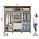 Ver imagem 4 de Guarda Roupas Casal 6 Portas 3 Gavetas Vigo