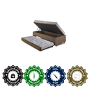 Ver imagem 6 de Bicama Box Baú Solteiro com Colchão Ecoline D23 Ecoflex Linho 88x188
