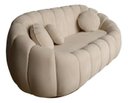 Ver imagem 4 de Namoradeira Concha Decorativa 190cm Sala Suede:bege/liso