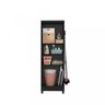 Conjunto Home Office 4 Peças 3 Estante 1 Armário Espresso Móveis - 8
