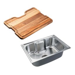 Kit Cuba para Cozinha e Tábua de Apoio Nawá Pingoo.casa - 1 Kit Cuba para Cozinha e Tábua de Apoio Nawá Pingoo.casa - 1