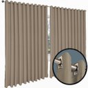 Ver imagem 2 de cortina para apartamento varao Turin 2,80 x 2,40 bege