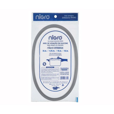 Anel de Silicone Panela de Pressão Eterna Nigro 3lts. 4,5lts. 6lts. 8lts.