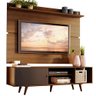Rack Madesa Dubai e Painel para Tv até 65 Polegadas com Pés - Rustic/preto 7k5z - 3