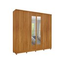 Ver imagem 2 de Guarda Roupa Casal com Espelho e pés 6 Portas 4 Gavetas 239cm Veneza