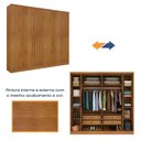 Ver imagem 7 de Guarda Roupa Casal com Espelho e pés 6 Portas 4 Gavetas 239cm Veneza