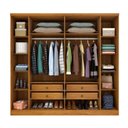 Ver imagem 4 de Guarda Roupa Casal com Espelho e pés 6 Portas 4 Gavetas 239cm Veneza