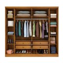 Ver imagem 4 de Guarda Roupa Casal com Espelho e pés 6 Portas 4 Gavetas 239cm Veneza