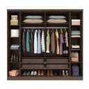 Ver imagem 4 de Guarda Roupa Casal com Espelho 6 Portas 4 Gavetas Veneza