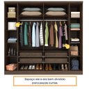 Ver imagem 3 de Guarda Roupa Casal com Espelho 6 Portas 4 Gavetas Veneza