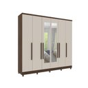 Ver imagem 2 de Guarda Roupa Casal com Espelho 6 Portas 4 Gavetas Veneza