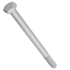 Parafuso Sextavado Rp Din931 M16 X 80 Zinco Branco - 200pçs