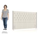 Ver imagem 5 de Cabeceira Cama Box Casal Queen 160cm Florenza P02 Linho Creme - Mpozenato
