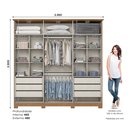 Ver imagem 4 de Guarda Roupas Casal 6 Portas 6 Gavetas Andréas