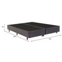 Ver imagem 2 de Base Box Queen 158cm x 198cm x 37cm Cinza Mannes