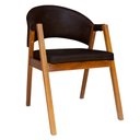 Ver imagem 1 de Cadeira Decorativa Antonela Veludo Marrom - Montanaris Decor