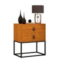 Ver imagem 3 de Mesa de Cabeceira Unic 45 Pés de Ferro Industrial para Quarto 2 Gavetas