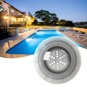 Refletor Power LED 9W RGB em Policarbonato Iluminação Multicolorida para Piscina - Luxpool