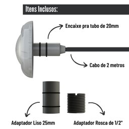 Refletor Power LED 9W RGB em Policarbonato Iluminação Multicolorida para Piscina - Luxpool - 4
