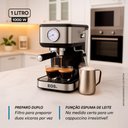 Ver imagem 3 de Cafeteira Espresso Eos 2 em 1 Italiana com 20 Bar de Pressão Inox Ecf06ec 110v