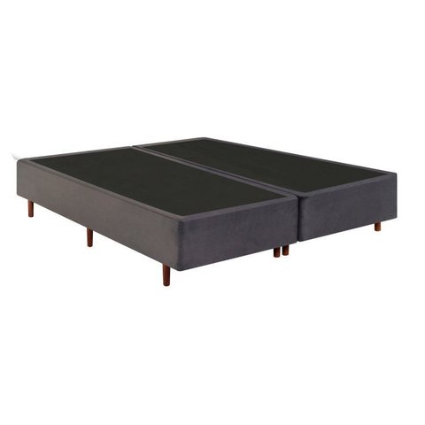 Base Box King 193x203x37cm Mannes Cinza
