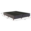Ver imagem 2 de Base Box King 193x203x37cm Mannes Cinza