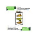 Ver imagem 3 de Fruteira de Chão para Cozinha Cesto 3 Andares Preta F.plus