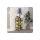 Ver imagem 1 de Fruteira de Chão para Cozinha Cesto 3 Andares Preta F.plus