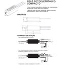 Ver imagem 2 de 7 Rele Fotoeletronico Compacto 500w Bivolt Rfe-10 Margirius