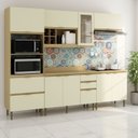 Ver imagem 2 de Armário de Cozinha Moderna 2,70m 7 Peças New York Móvel na Caixa