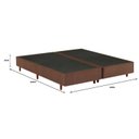 Ver imagem 2 de Base Box King 193cm x 203cm x 37cm Marrom Mannes