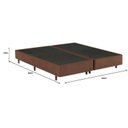 Ver imagem 2 de Base Box Queen 158cm x 198cm x 37cm Marrom Mannes