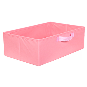 Caixa colorida 42x15x28 com alça-  Organibox Rosa