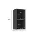 Ver imagem 2 de Armário Cozinha Modulado Vibra T642 C/ 1 Porta 40cm Canela/grafite Lacca Kappesberg