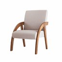 Ver imagem 2 de Poltrona Decorativa Linho Duda Espresso Móveis