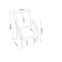 Ver imagem 3 de Poltrona Decorativa Linho Duda Espresso Móveis