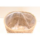 Ver imagem 5 de Cesto Cachepot de Palha Natural Seagrass com Forro de Plástico para Vaso