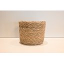 Ver imagem 3 de Cesto Cachepot de Palha Natural Seagrass com Forro de Plástico para Vaso