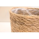 Ver imagem 4 de Cesto Cachepot de Palha Natural Seagrass com Forro de Plástico para Vaso
