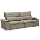 Ver imagem 6 de Sofá Retrátil Reclinável para Sala 4 Lugares 270cm Niels F04 Veludo Amêndoa - Lyam Decor