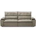 Ver imagem 3 de Sofá Retrátil Reclinável para Sala 4 Lugares 270cm Niels F04 Veludo Amêndoa - Lyam Decor
