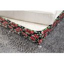 Ver imagem 2 de Saia Box Fit Cama Queen Capa com Elástico Malha Helanca Se Ajusta Ao Box 1 Pç Estampada:21 Flor Pret